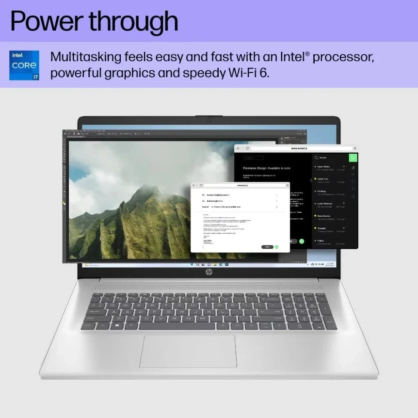 HP Laptop 17 with Intel Core i7-1355U | 17.3 Inch FHD Display | 16 GB DDR4 RAM | 1 TB SSD